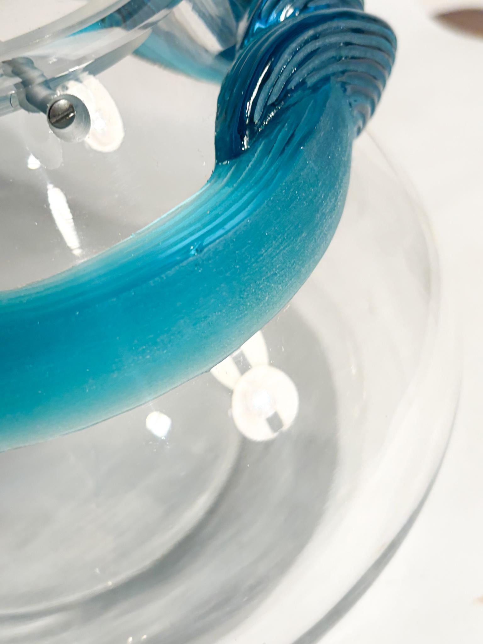 Late 20th Century Crystal Table Lamp 