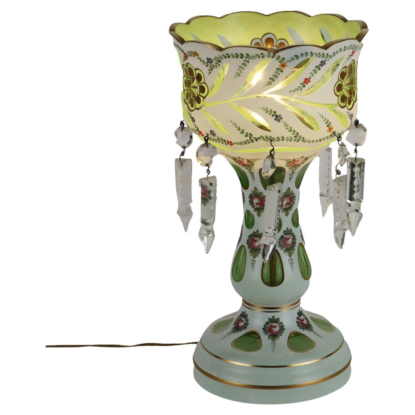 Bohemia Kristall Tischlampe  im Angebot