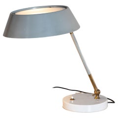 Stilux Tischleuchte aus Marmor, Messing und Metall, 1950er Jahre