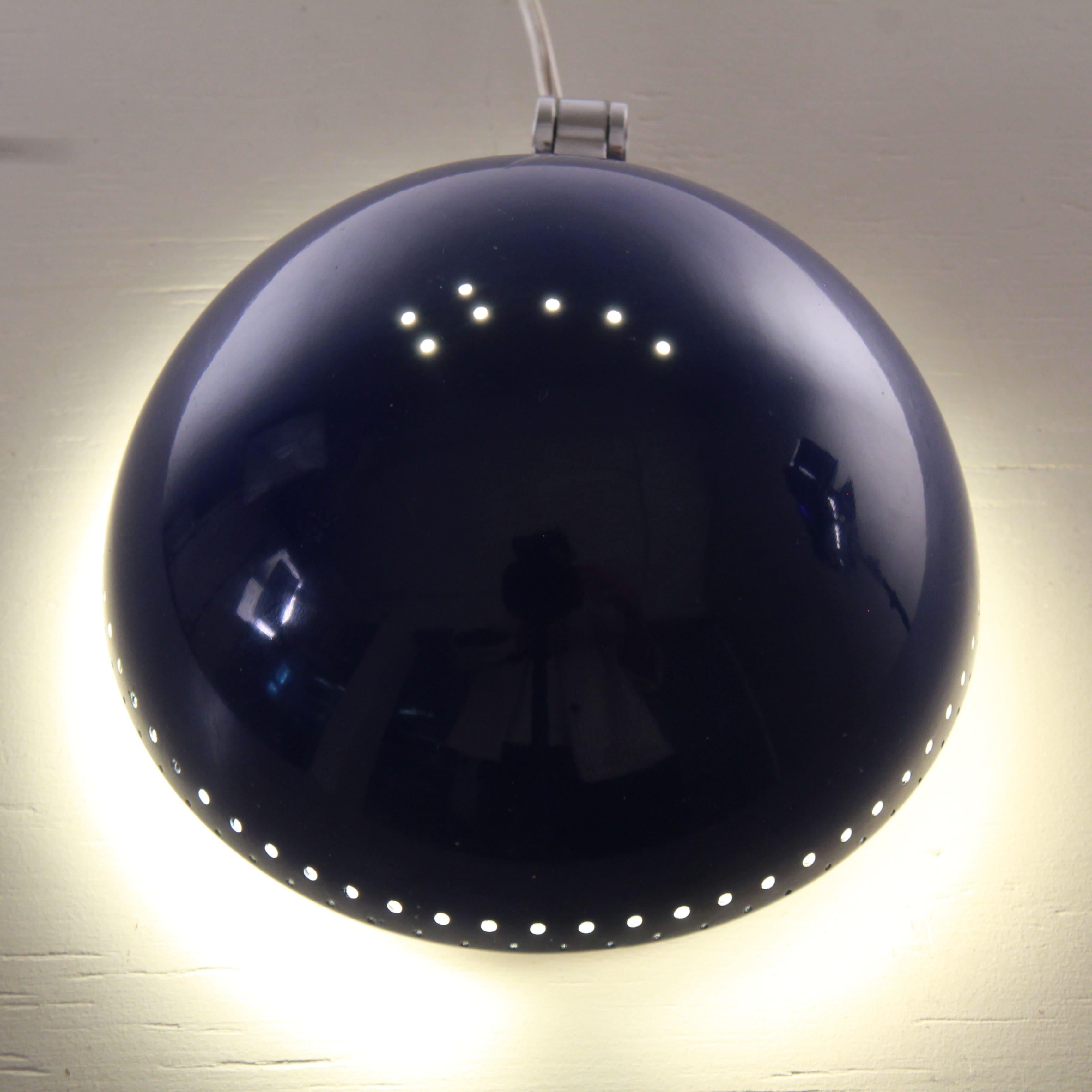 Lampe de table en métal et verre, Bougie, 1970 en vente 3