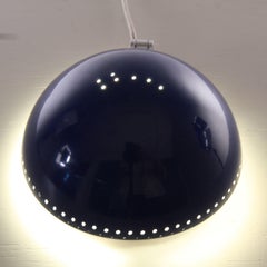 Metal and glass table lamp, Candle, 1970