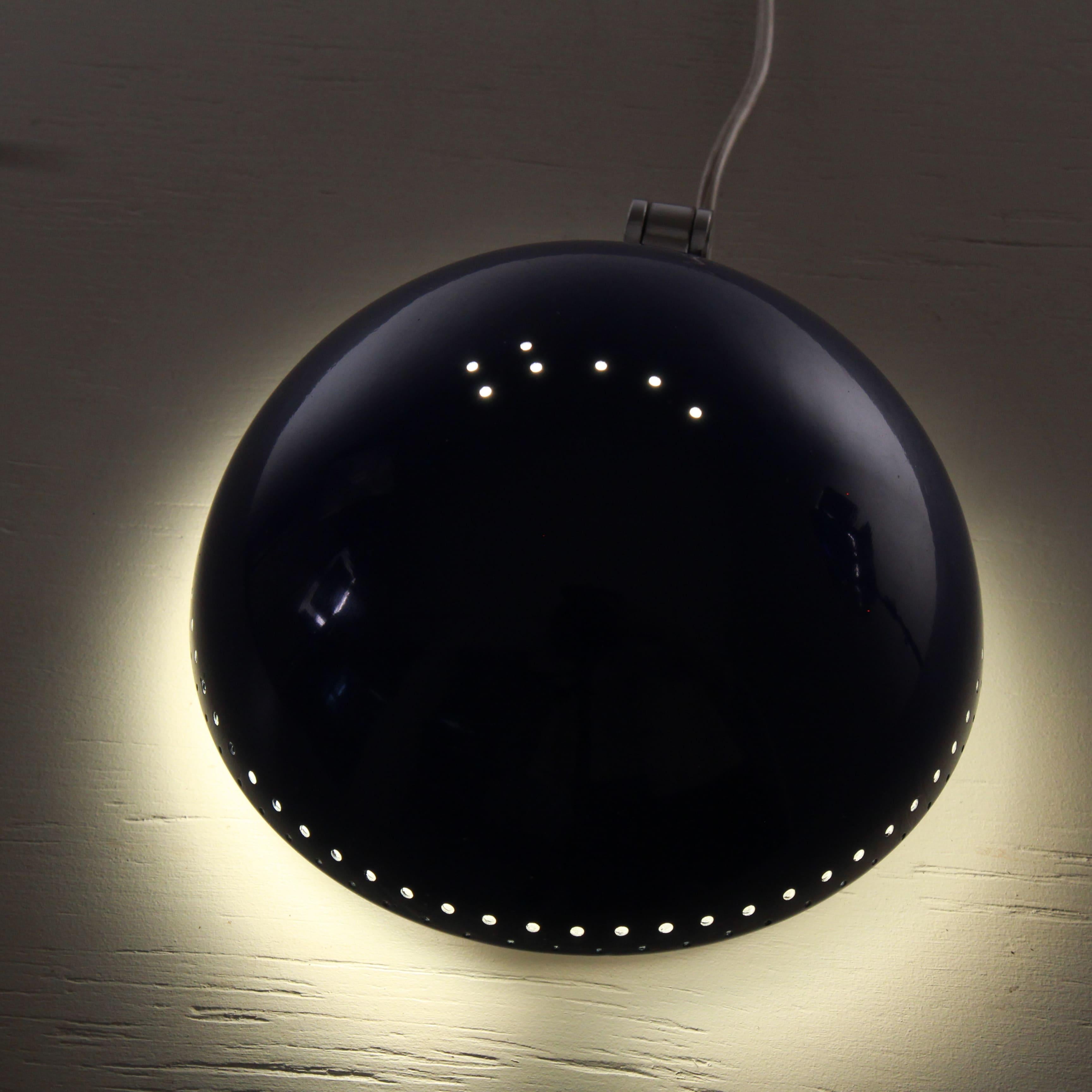 Métal Lampe de table en métal et verre, Bougie, 1970 en vente