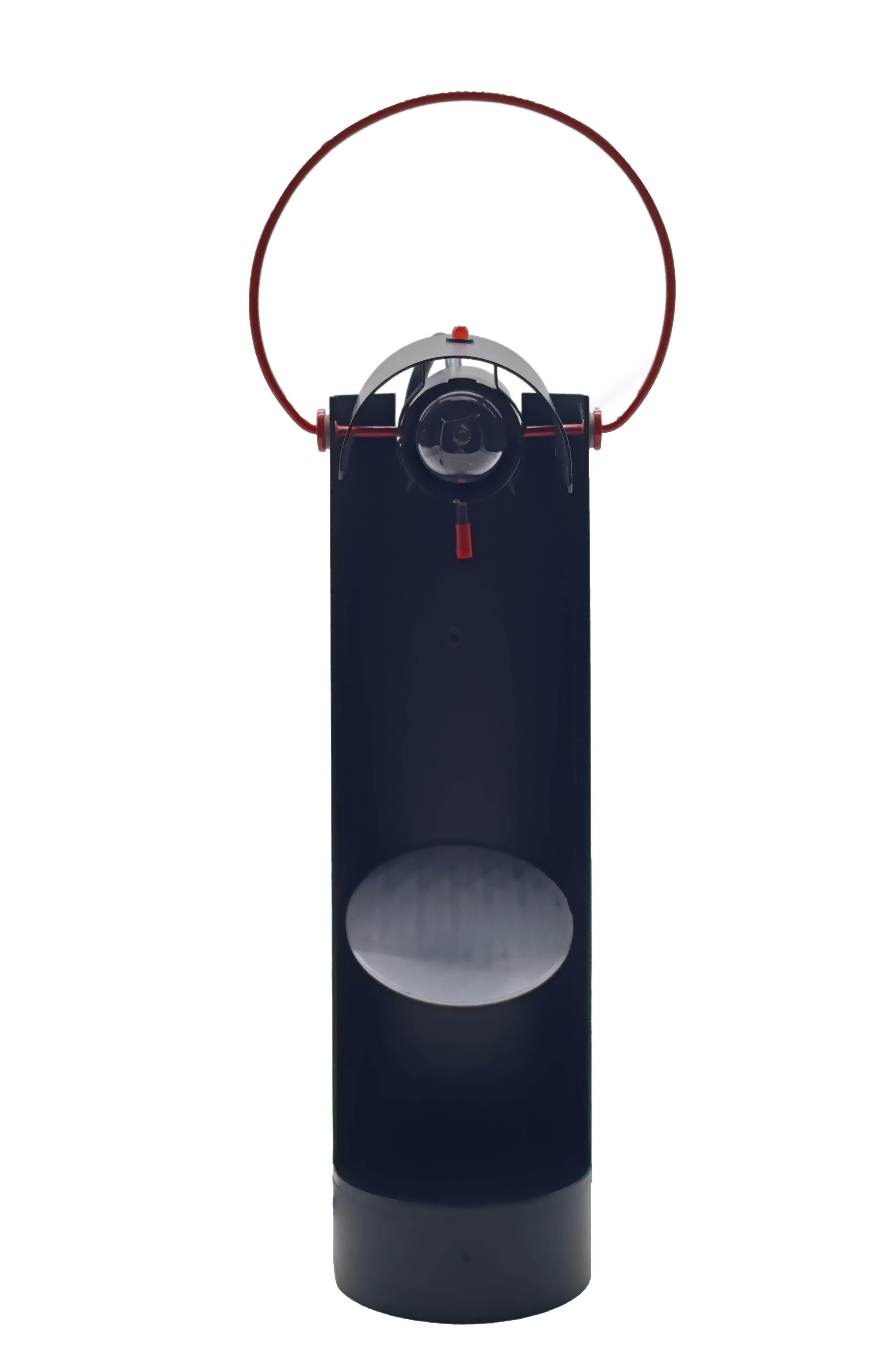Mid-Century Modern Lampe de table en métal noir à lumière directe, Italie, années 1970 en vente