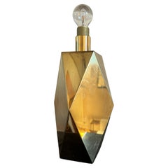 Geometric Brass Table Lamp
