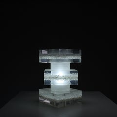 Lampada da tavolo in perspex, space age, 1970