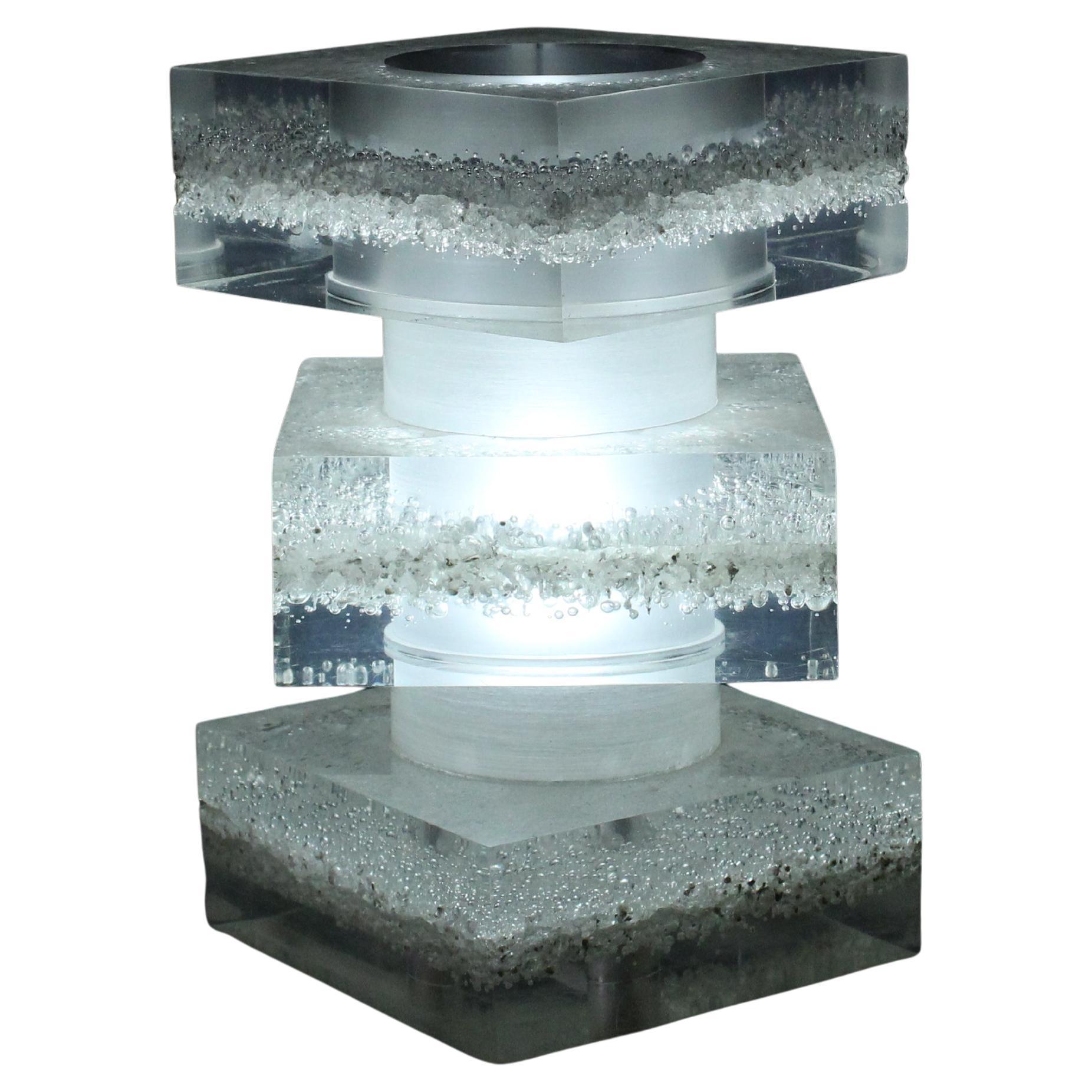 Lampada da tavolo in perspex, space age, 1970