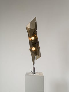 Plexiglass Table Lamp by Giuseppe Calonaci for Arcobaleno Italy 70's