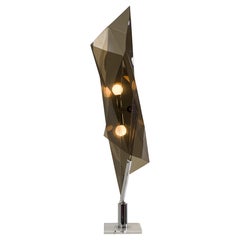 Plexiglass Table Lamp by Giuseppe Calonaci for Arcobaleno Italy 70's