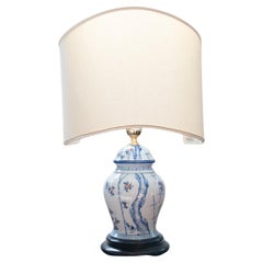 Vintage Porcelain table lamp, 1980s