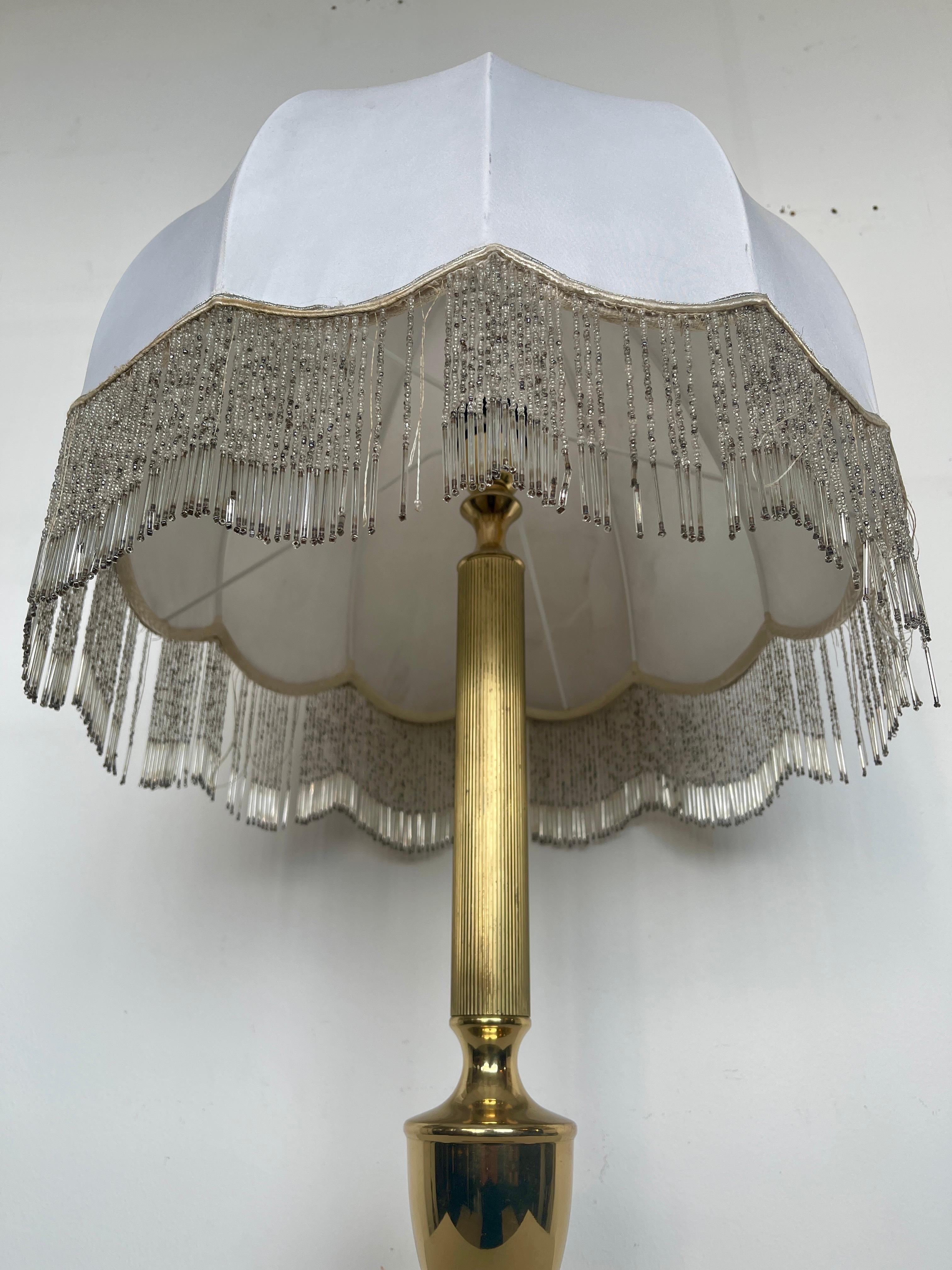 Lampada da tavolo in stile Art Deco classico con paralume forma bombata Italian en venta