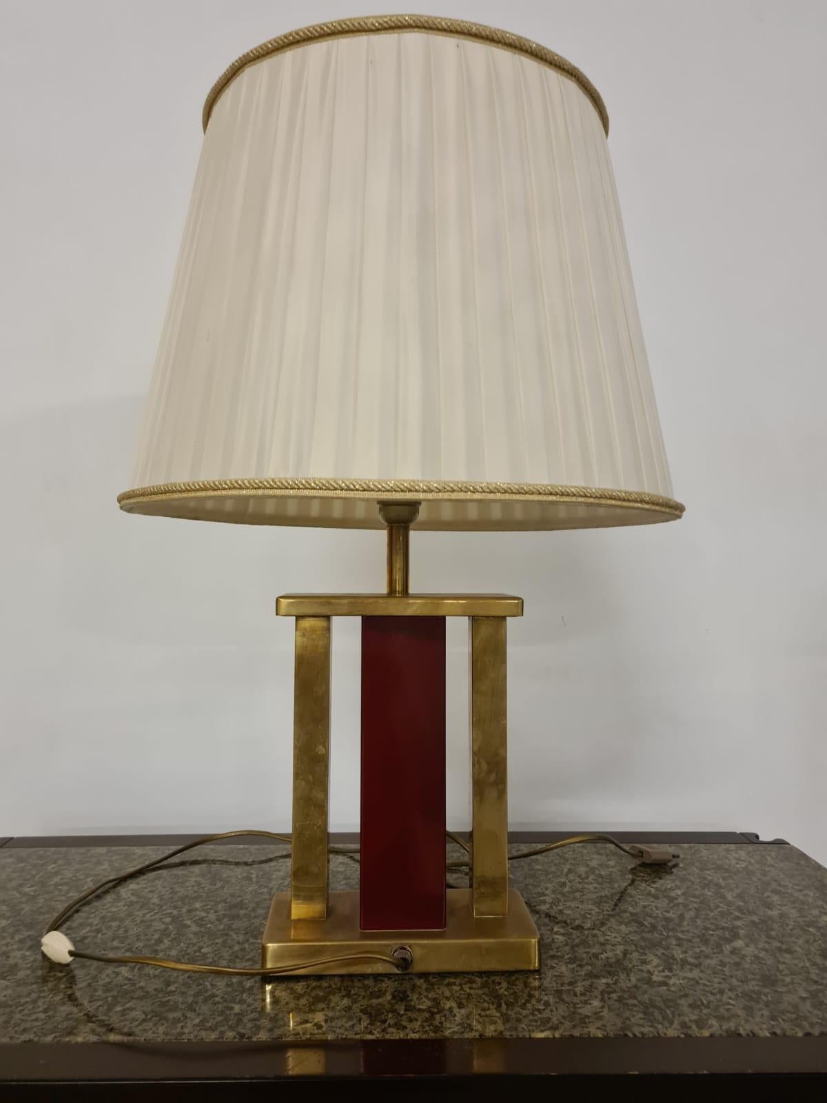 French 70' Hollywood Regency style table lamp For Sale
