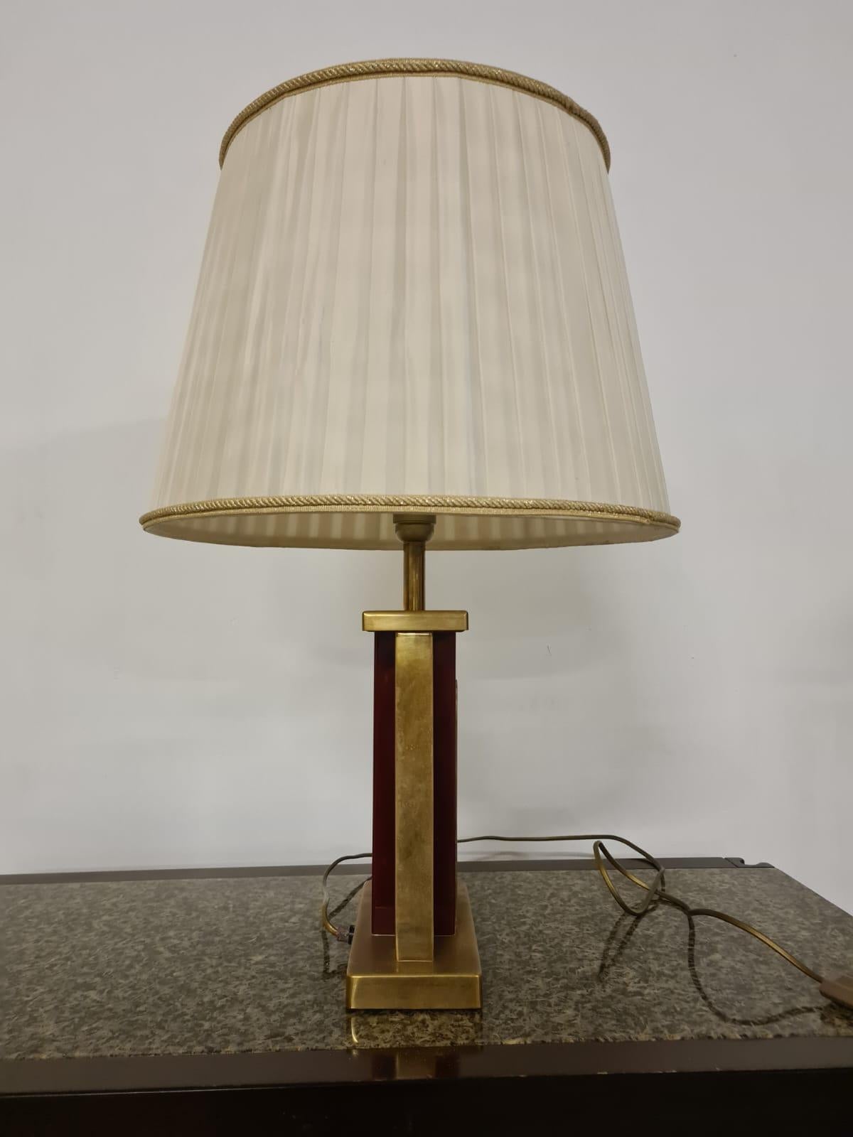 70' Hollywood Regency style table lamp In Good Condition For Sale In Torino, IT