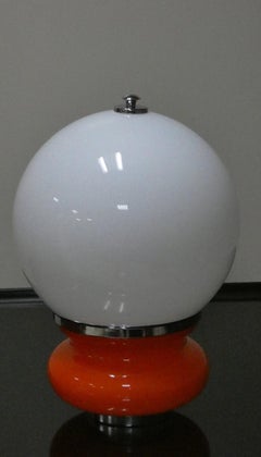 Lampada da tavolo in vetro di Murano attribuita a Carlo Nason per Mazzega