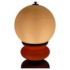 Lampada da tavolo in vetro di Murano attribuita a Carlo Nason per Mazzega