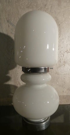 Lampe de table en verre de Murano attribuée à Mazzega, Venise, années 1970