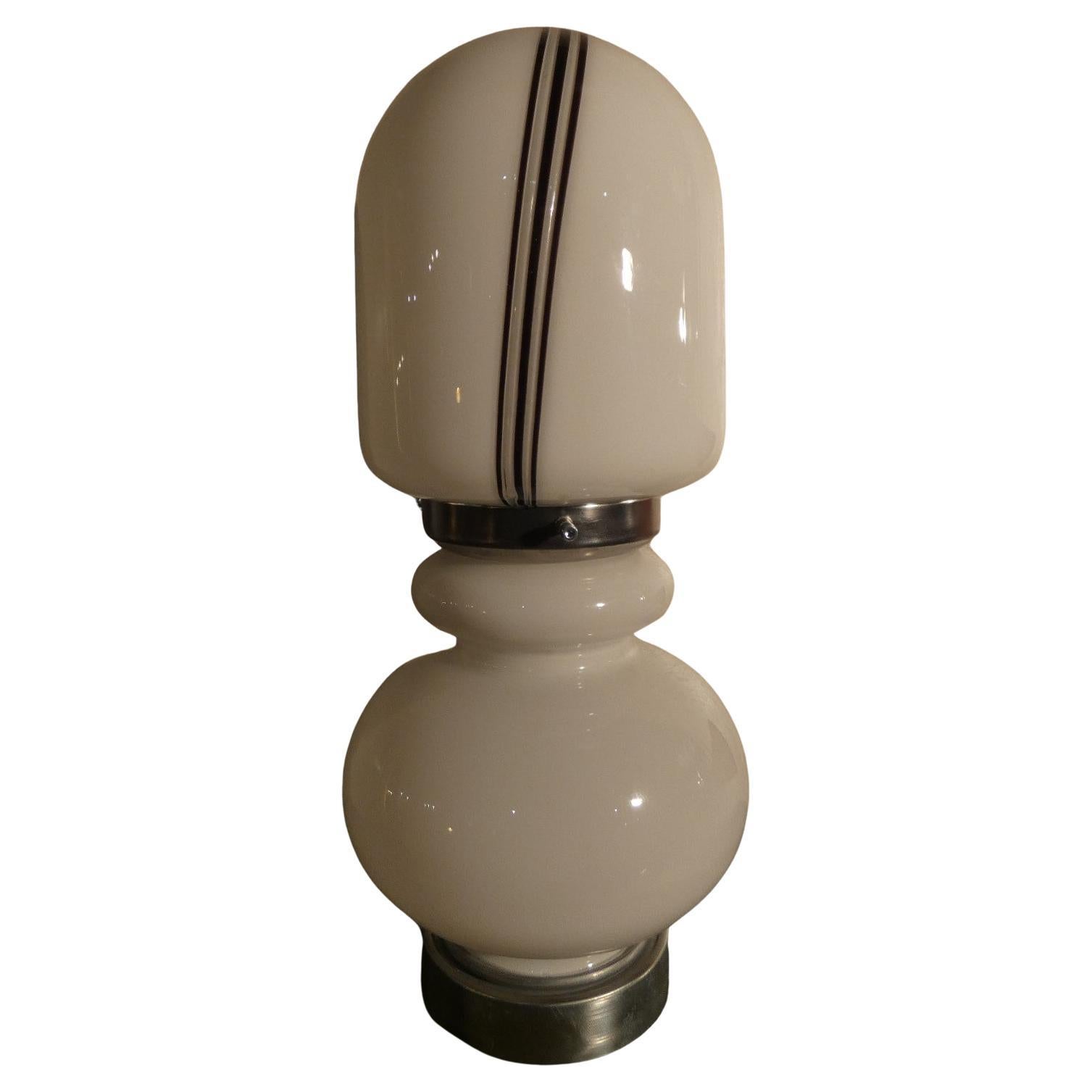 Tischlampe aus Muranoglas, Mazzega zugeschrieben, Venedig, 1970er Jahre