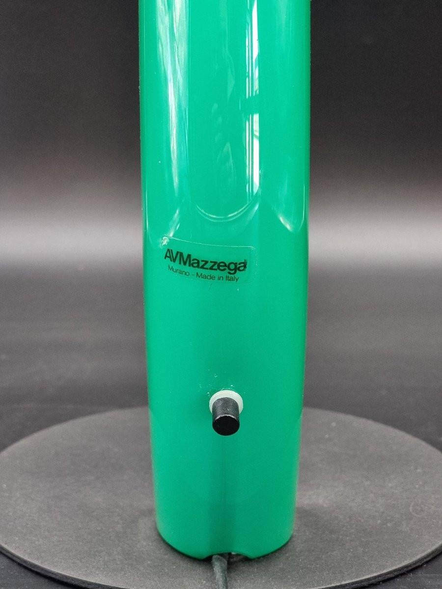 Lámpara de mesa de cristal de Murano, A.V. Mazzega, modelo 