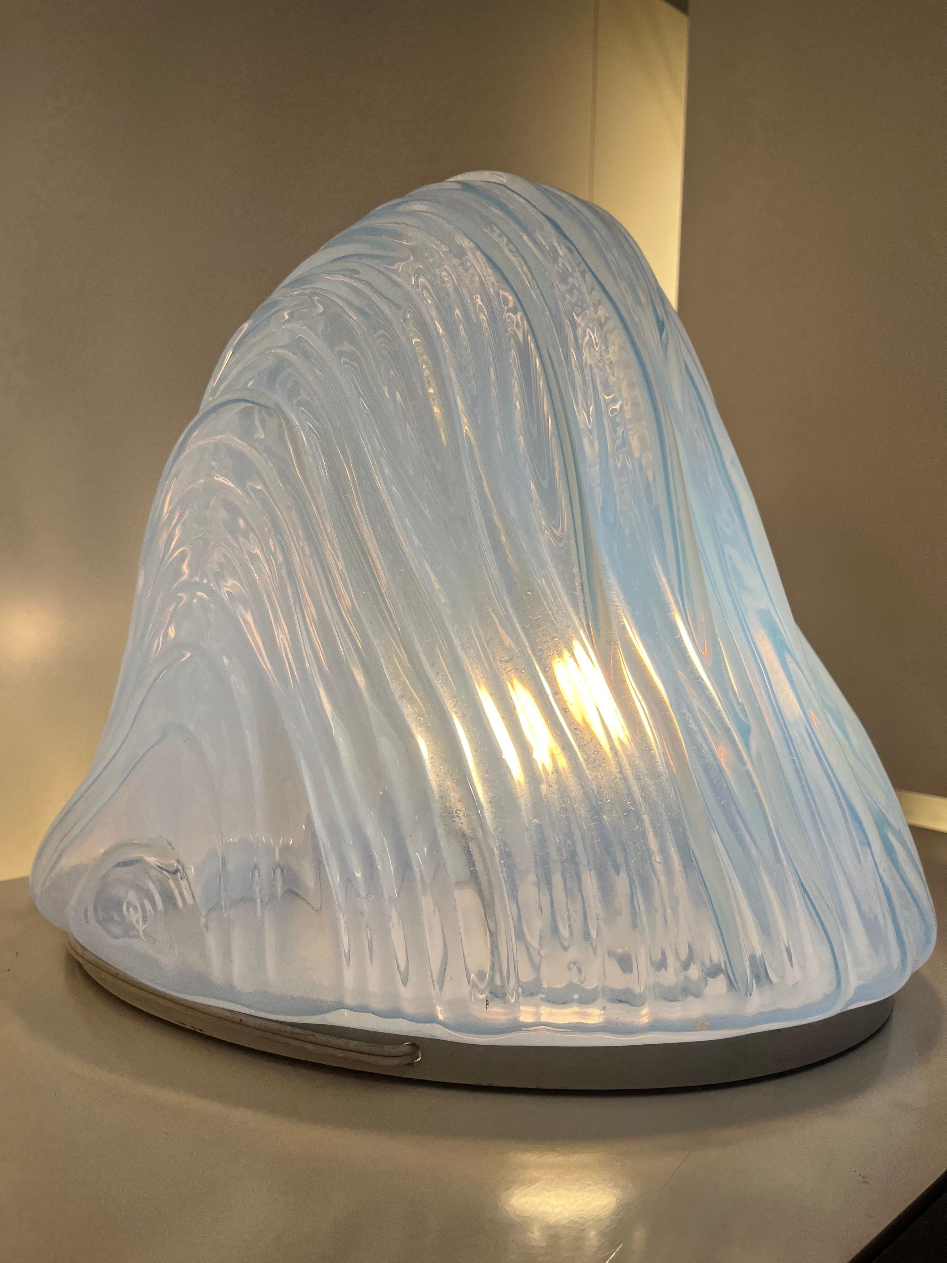 Mid-Century Modern Lampada da tavolo in vetro di Murano Carlo Nason modello Iceberg - grande 