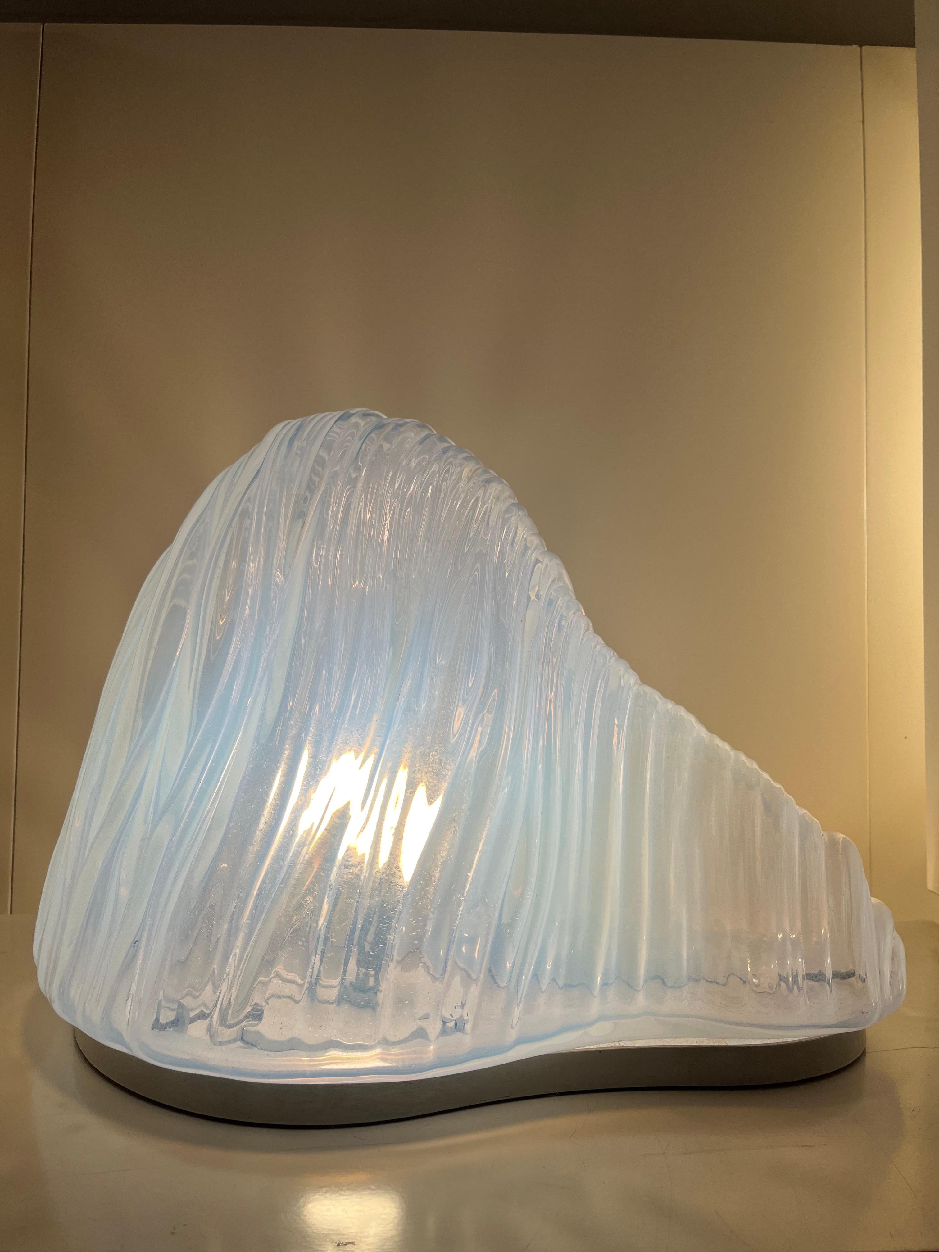 Lampada da tavolo in vetro di Murano Carlo Nason modello Iceberg - grande  In Good Condition In Milano, IT