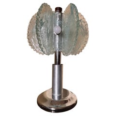 Muranoglas-Tischlampe aus der Mitte des Jahrhunderts von Mazzega 70s