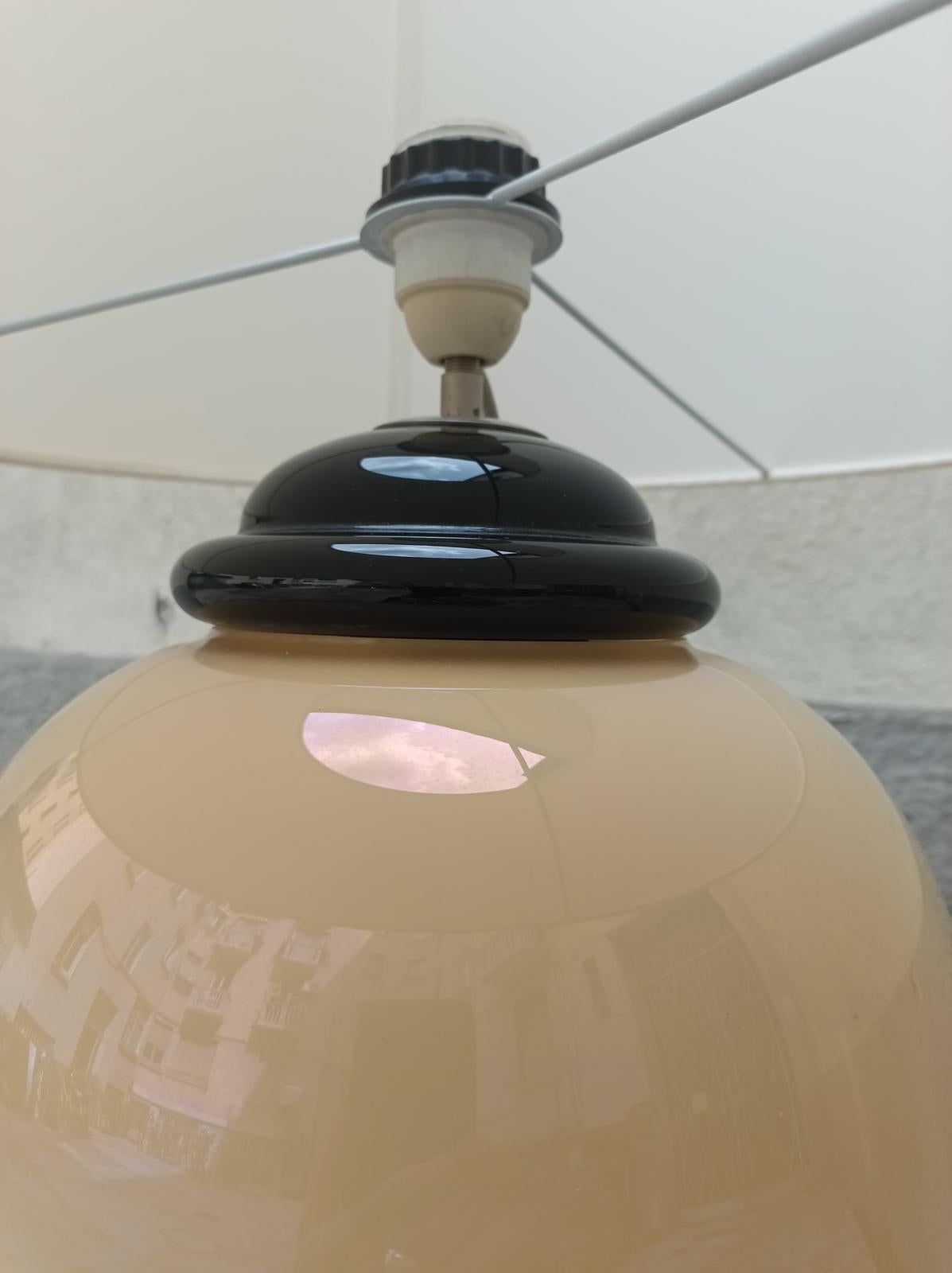 Murano glass table lamp by Tommaso Barbi - Italy - 1950s In Good Condition For Sale In Milano, IT