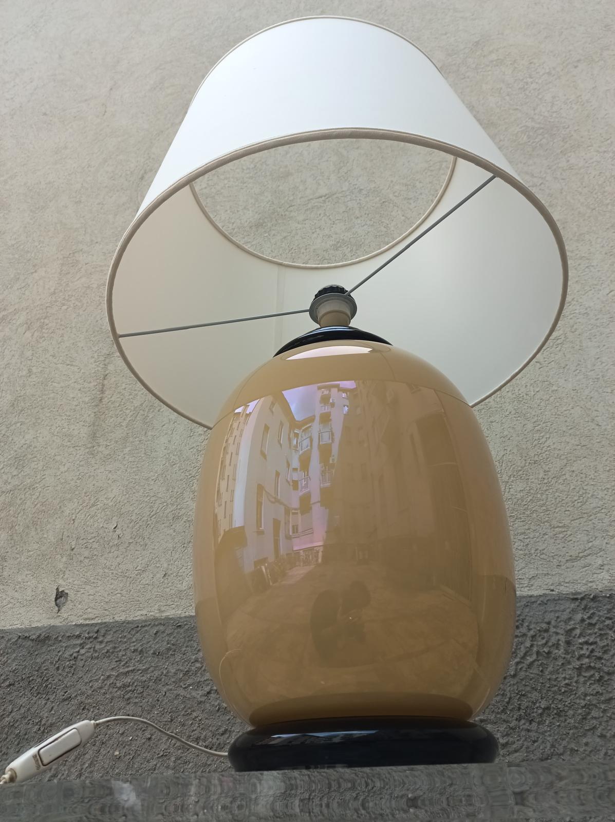 20th Century Murano glass table lamp by Tommaso Barbi - Italy - 1950s For Sale