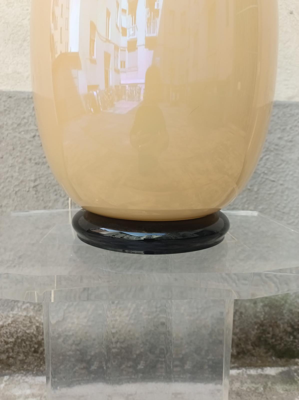Murano Glass Murano glass table lamp by Tommaso Barbi - Italy - 1950s For Sale