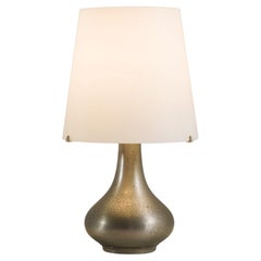 Lampada da tavolo in vetro opalino Max Ingrand per Fontana Arte mod. 2344 60's