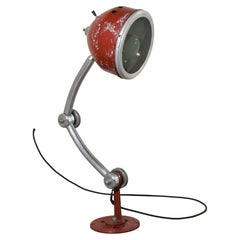 Industrial Table Lamp, Metal Construction, Italian Design, Circa 1948