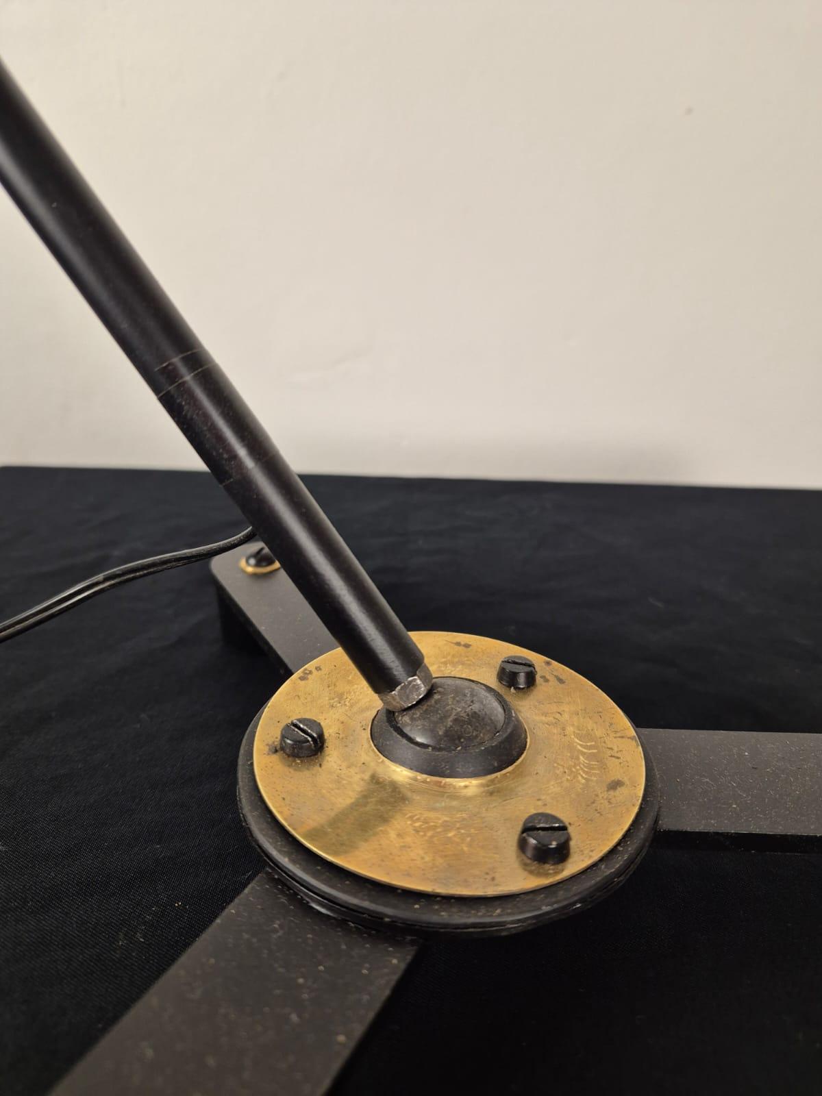 Adjustable industrial table lamp, 1950s For Sale 14