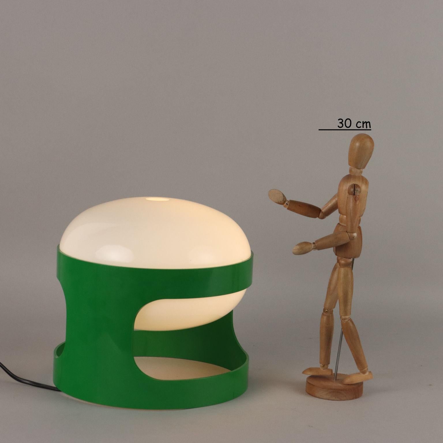 Mid-Century Modern Lampada da Tavolo 'KD 27' di Joe Colombo per Kartell verde anni 70