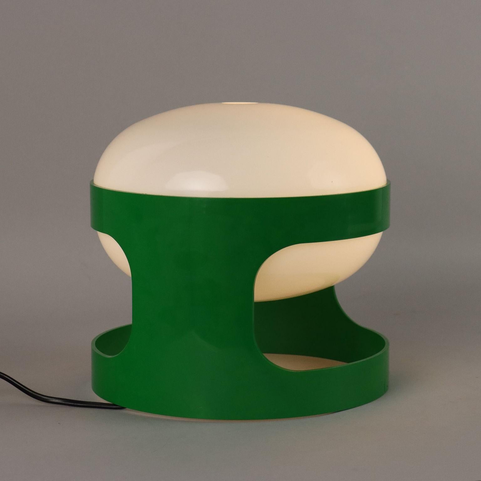 Italian Lampada da Tavolo 'KD 27' di Joe Colombo per Kartell verde anni 70