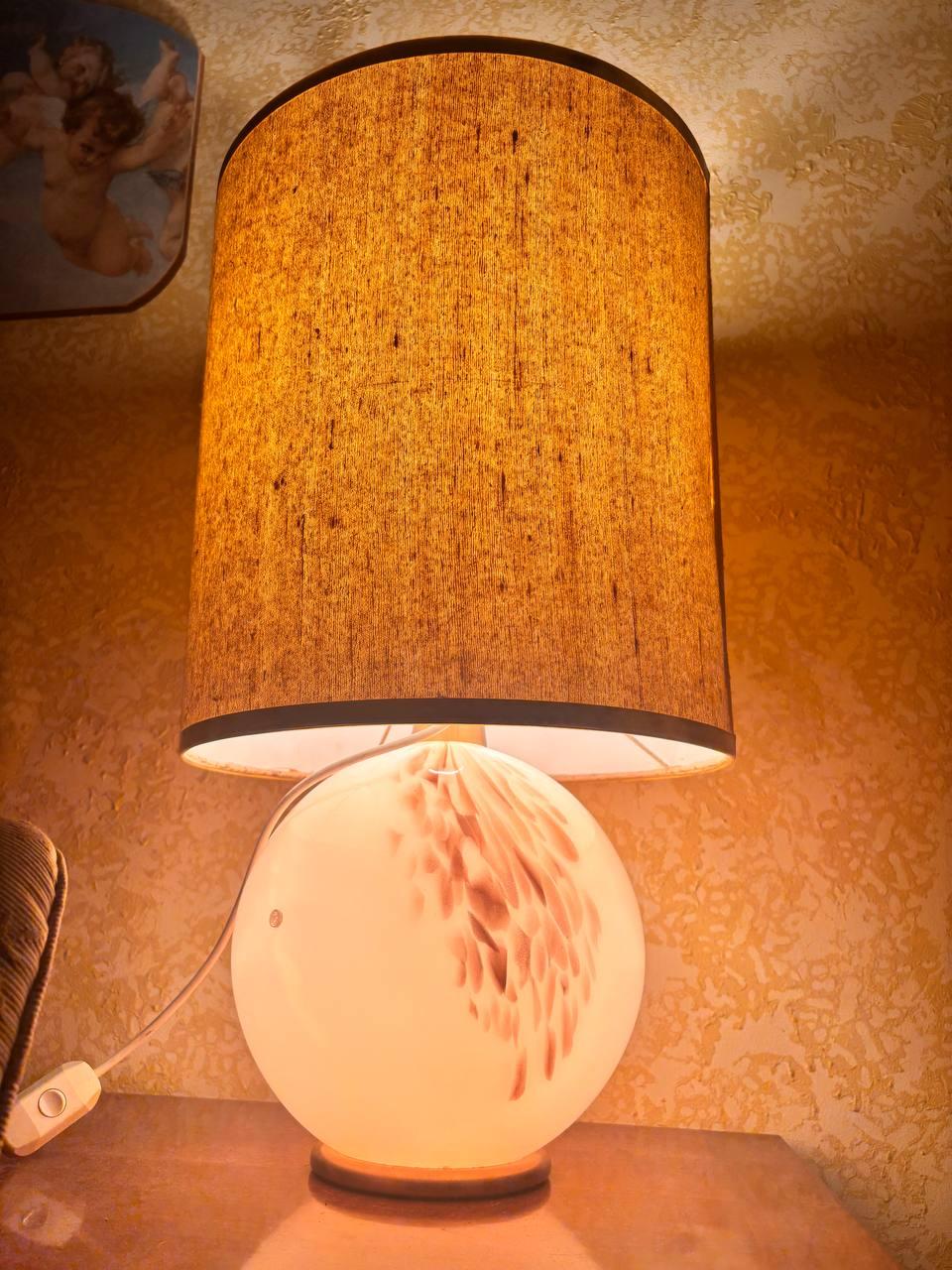 La Murrina Lámpara de mesa de cristal de Murano con sello auténtico de los años 70 Hecho a mano en venta
