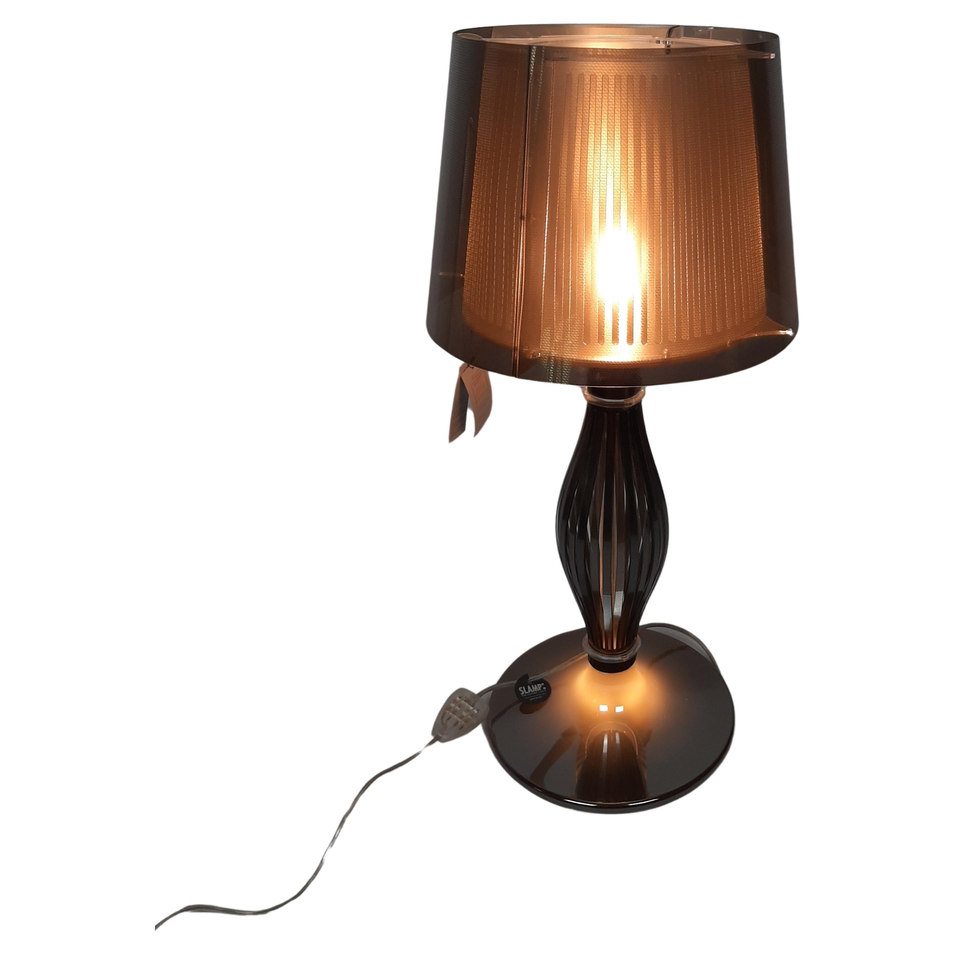 Liza Gray Table Lamp Slamp production For Sale