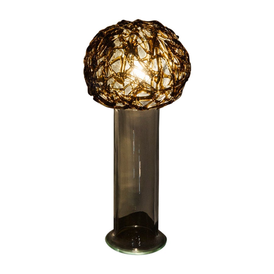 LT228 table lamp in Murano glass, Carlo Nason for A.V. Mazzega, Italy For Sale