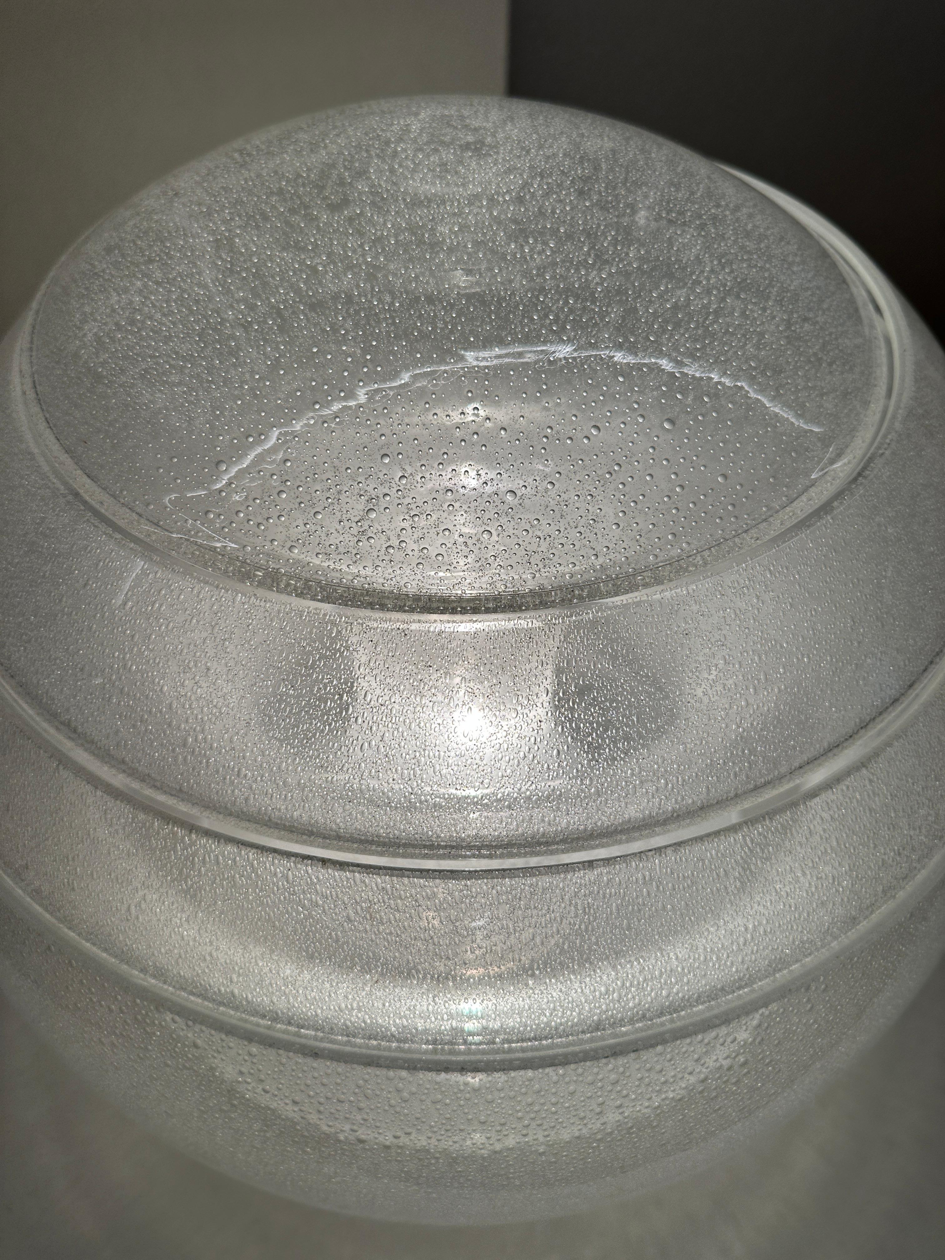 Late 20th Century Lampe de table LT328 sphere, design Carlo Nason pour A.V. Mazzega en vente