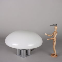 Magnolia' Quattrifolio Tischleuchte, 1971, Opalglas