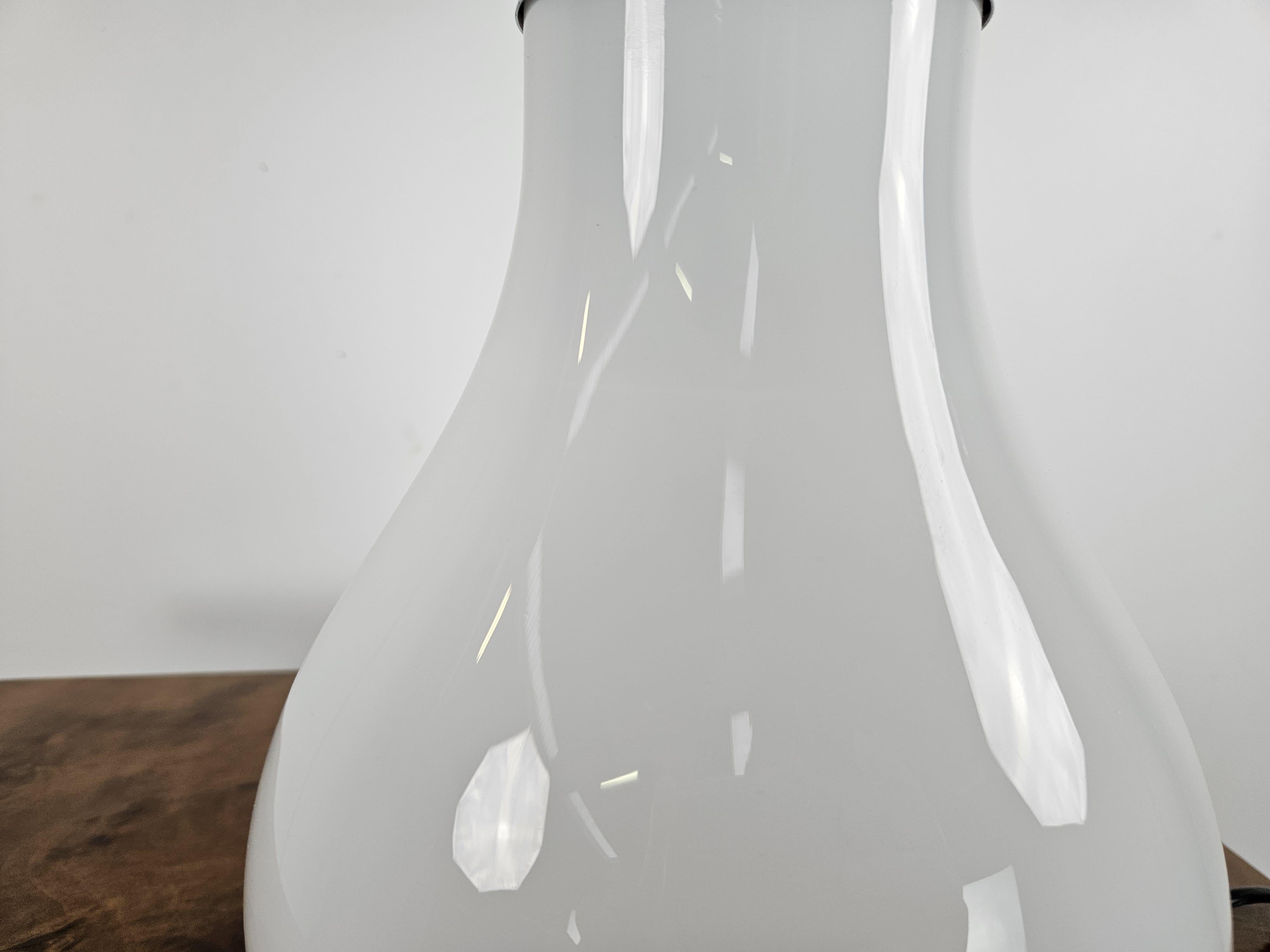 Lampe de table à deux lumières en verre de Murano du milieu du siècle, 1970 en vente 4
