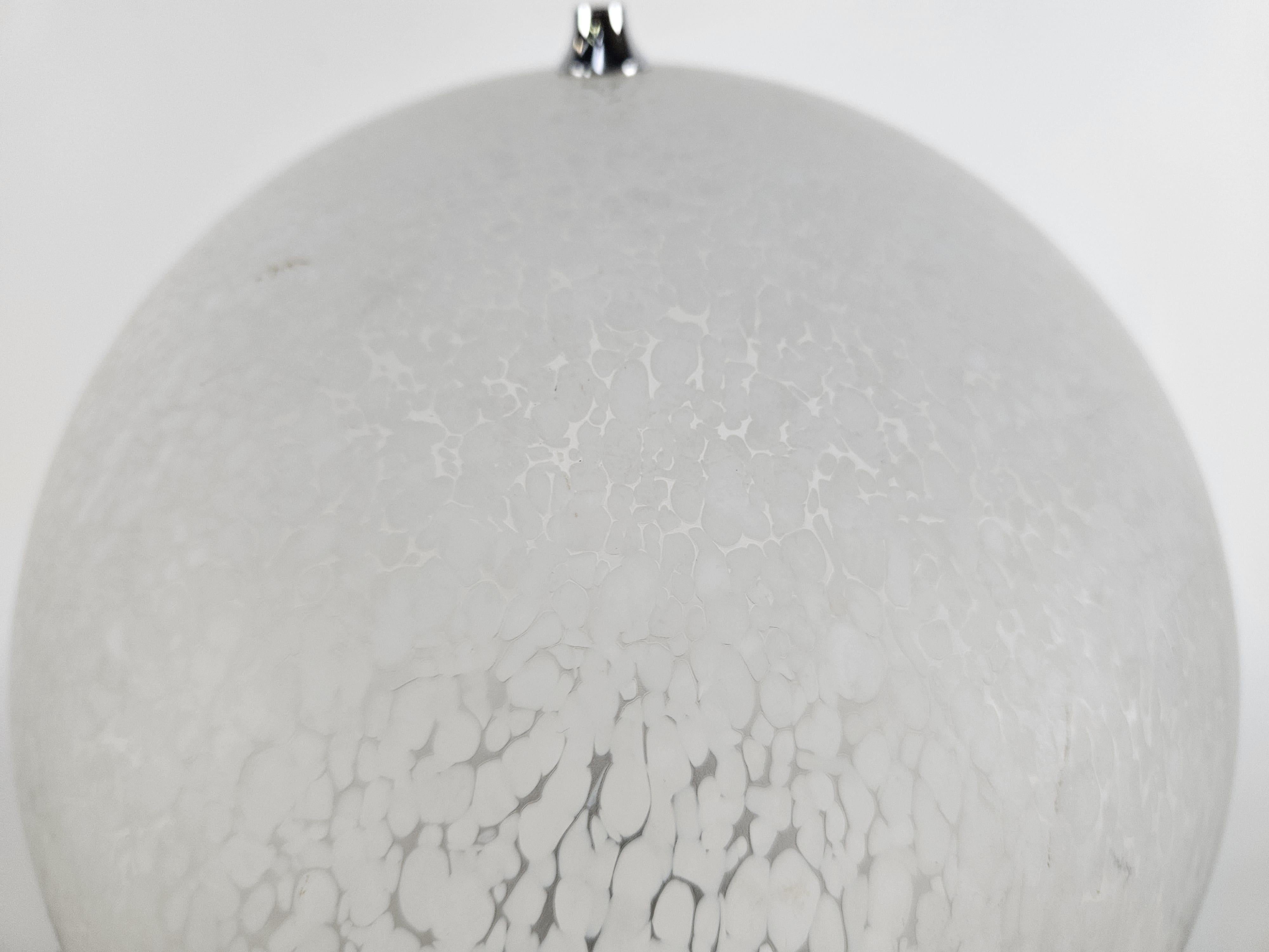 Italian Lampe de table à deux lumières en verre de Murano du milieu du siècle, 1970 en vente