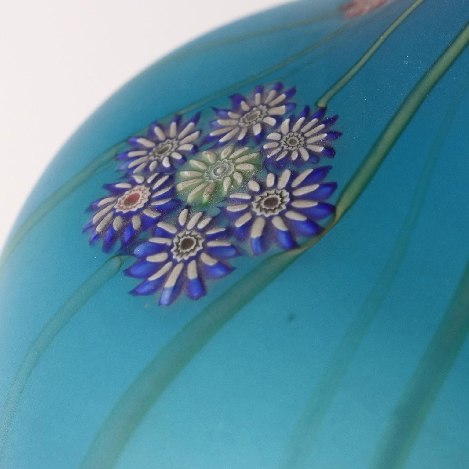 Millefiori Fratelli Toso Murano 1950s Table Lamp For Sale 1