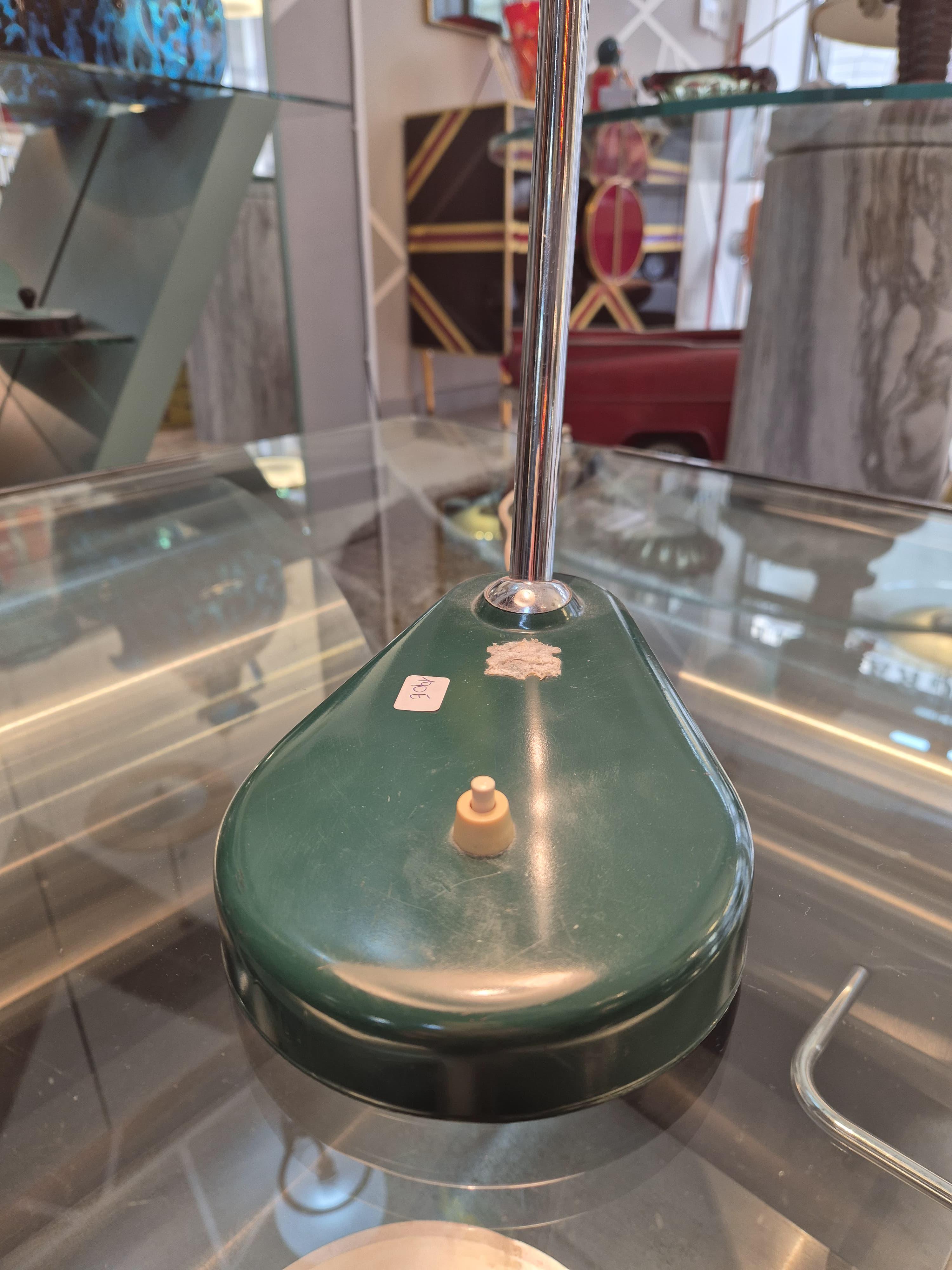 Green ministerial table lamp In Good Condition For Sale In Palermo, IT