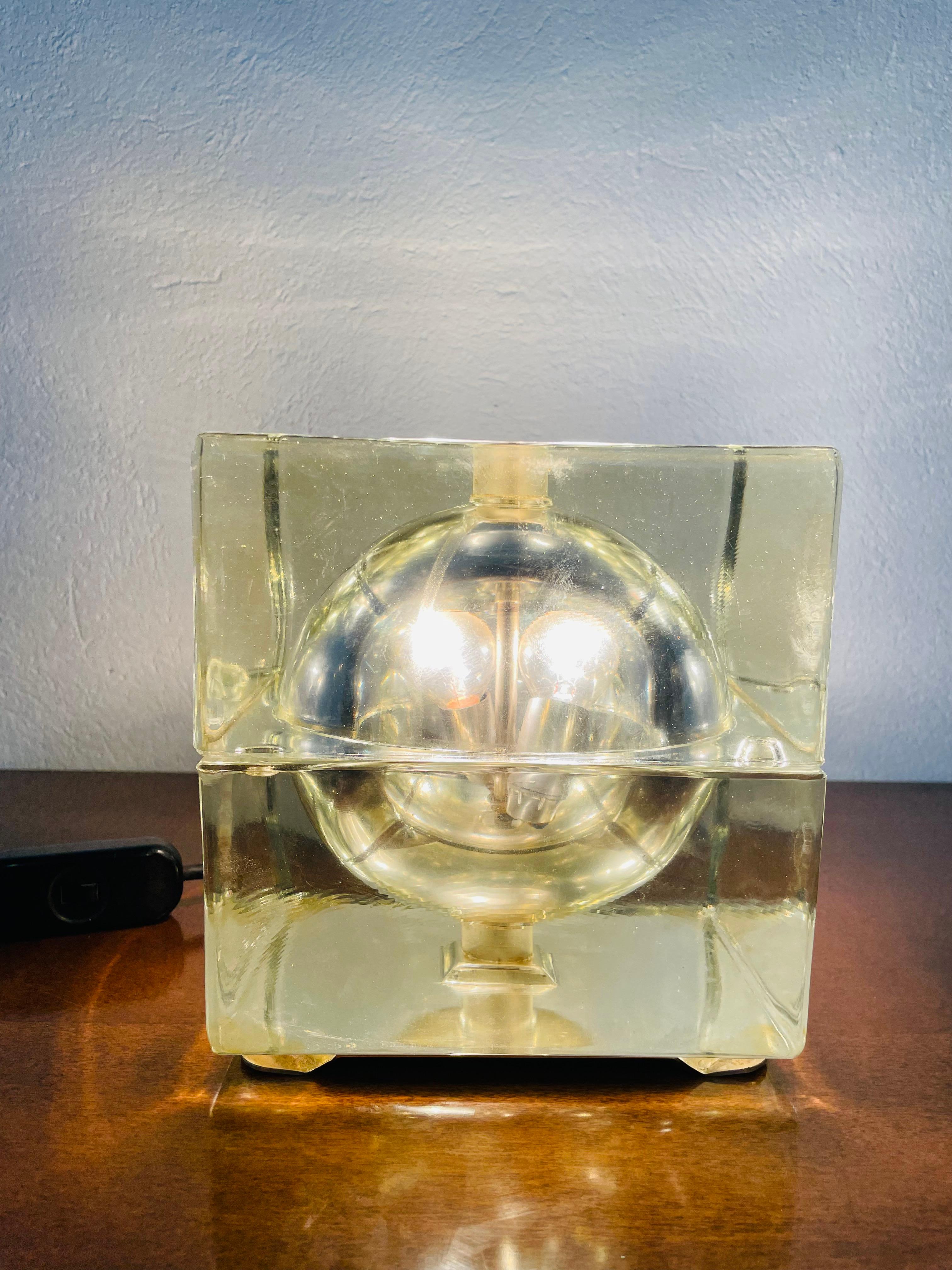 Lampada da tavolo modello Cubosfera di alessandro Mendini in vendita 5