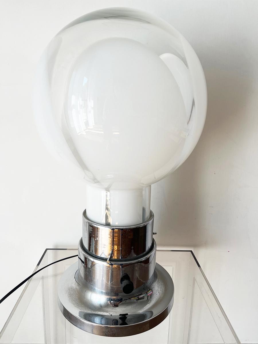 Murano Table Lamp Space Age 1970 -Top Design- For Sale 3