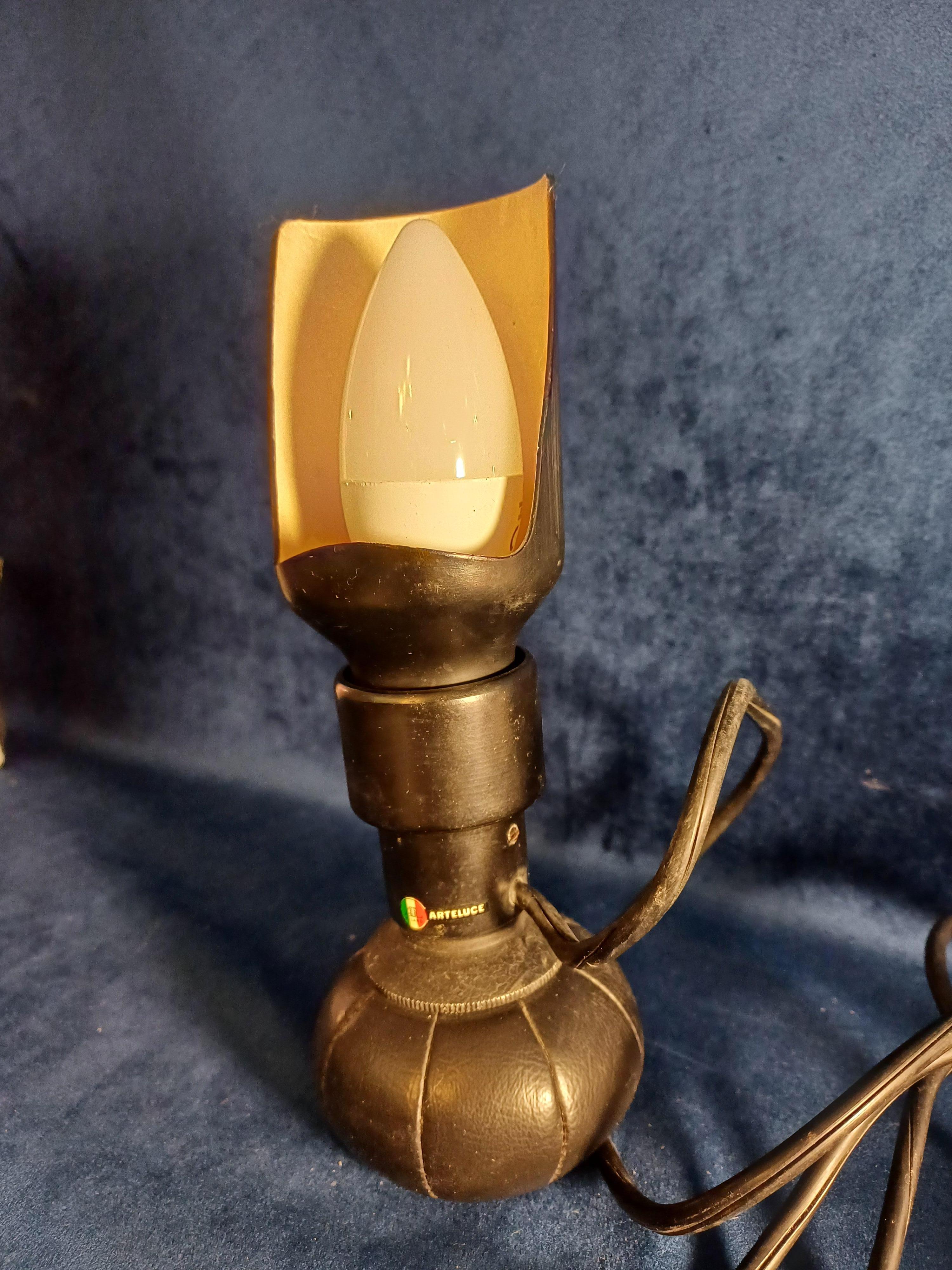 Gino Sarfatti Arteluce lampe de table noire Modèle 600 P en vente 9