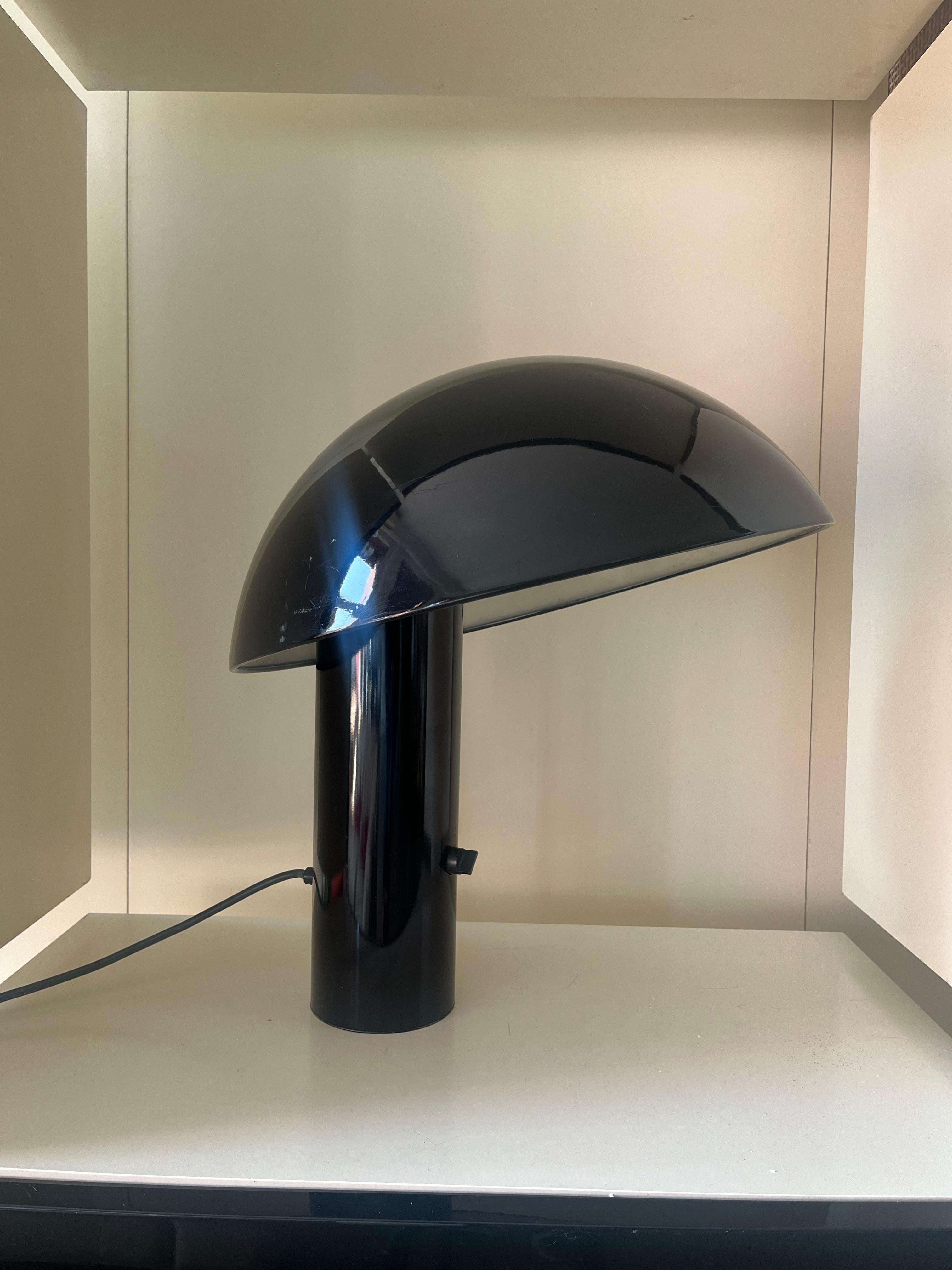 Modern Black table lamp mod. Vaga - Franco Mirenzi for Valenti Luce For Sale