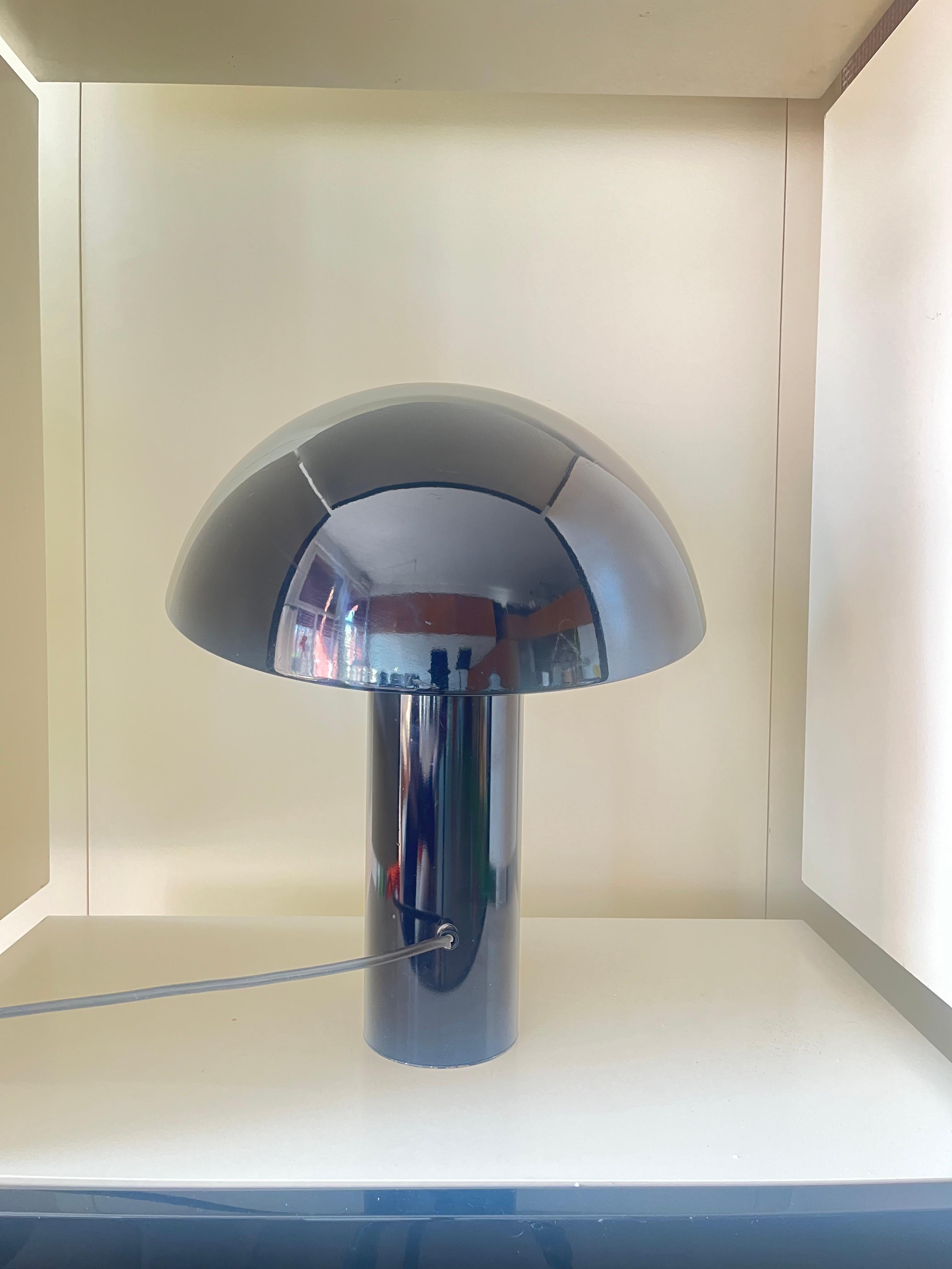 Italian Black table lamp mod. Vaga - Franco Mirenzi for Valenti Luce For Sale