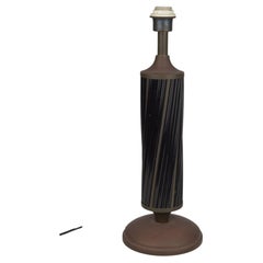 Brass and bamboo table lamp, italy, 1970s