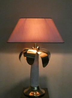 Palma table lamp in Brass and Resin, Italy 1970s