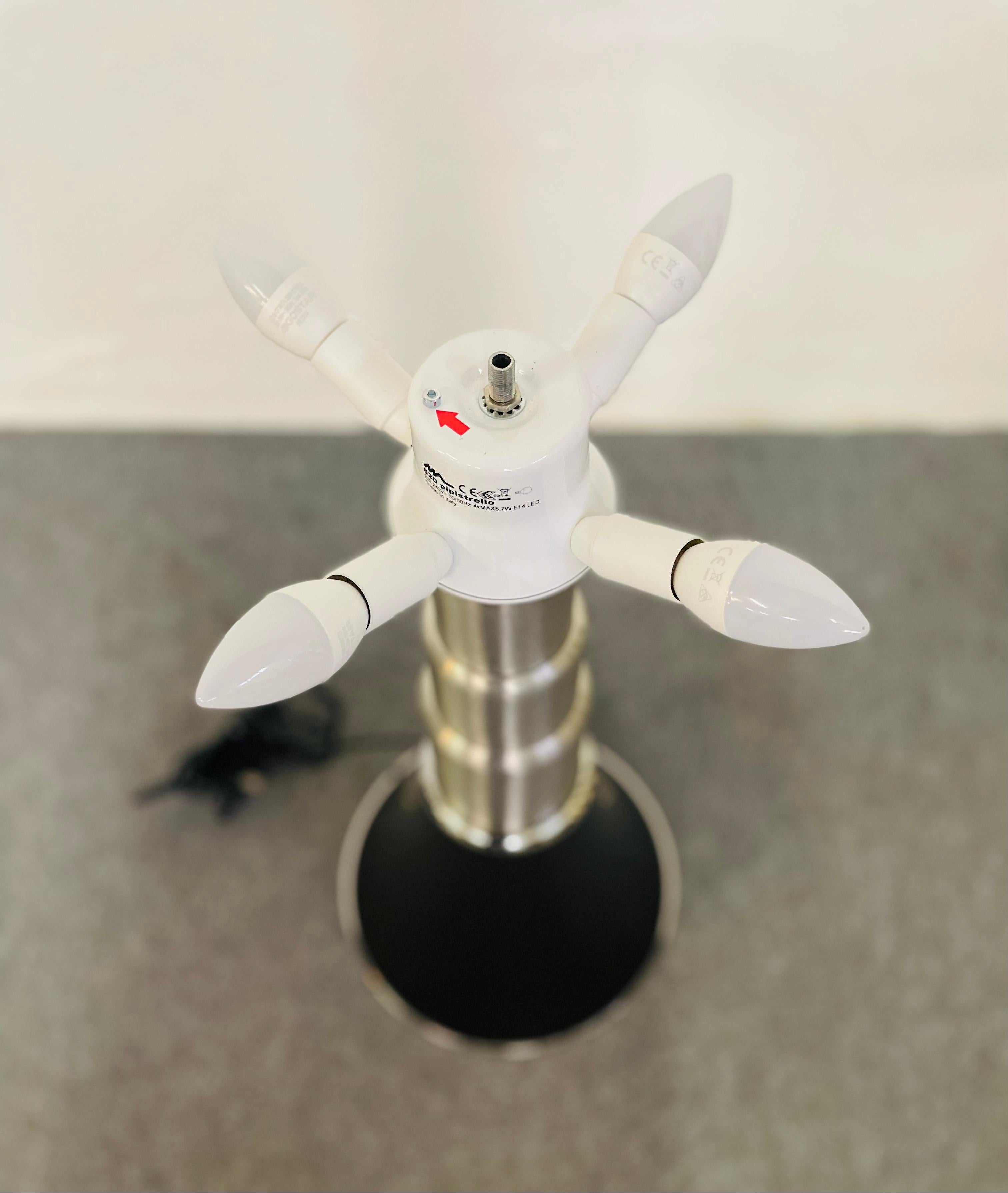 lampada da tavolo Pipistrello, di Gae aulenti per Martinelli Luce Aluminio en venta