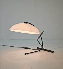 Punto Luce Table Lamp, Murano Glass and Black Metal, Italy, 1980s, Mid-Century